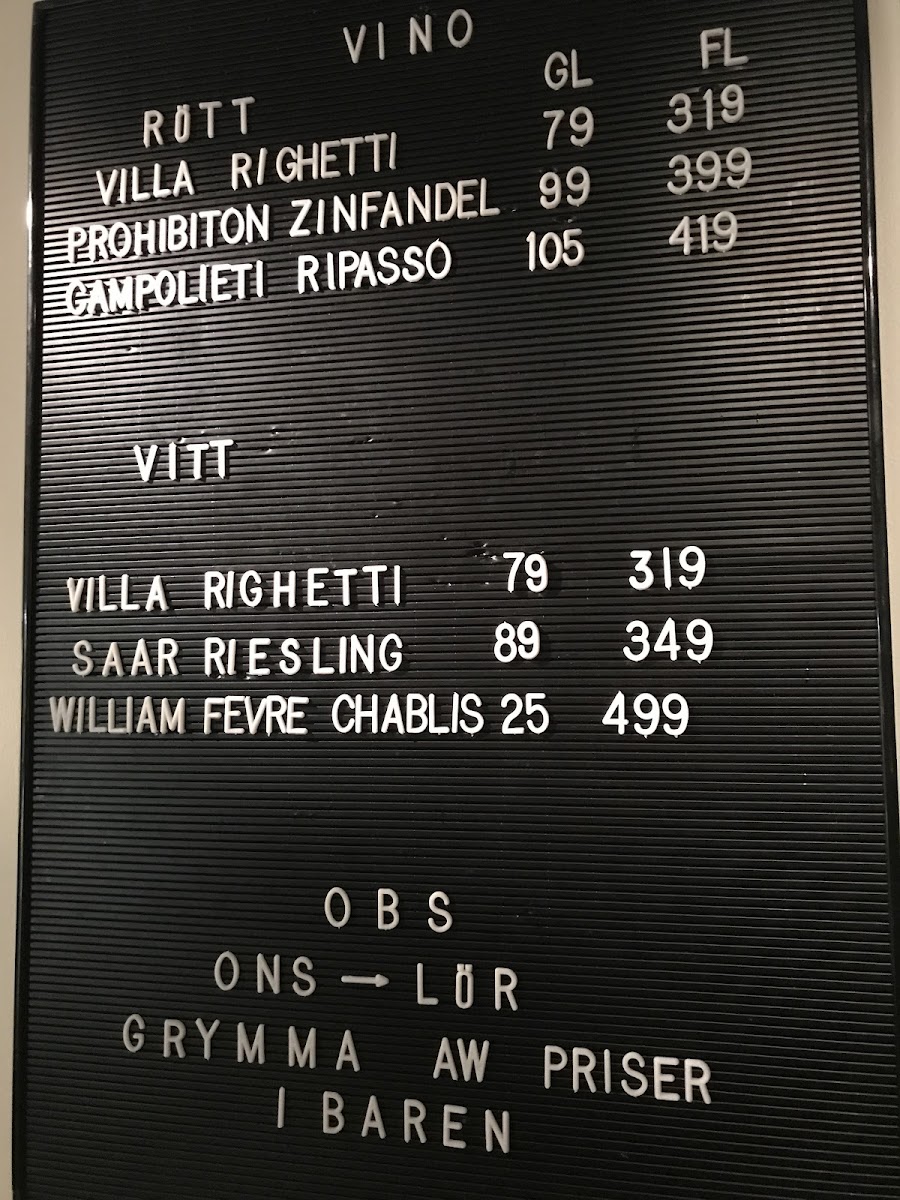 Menu Vapiano Vasagatan-2