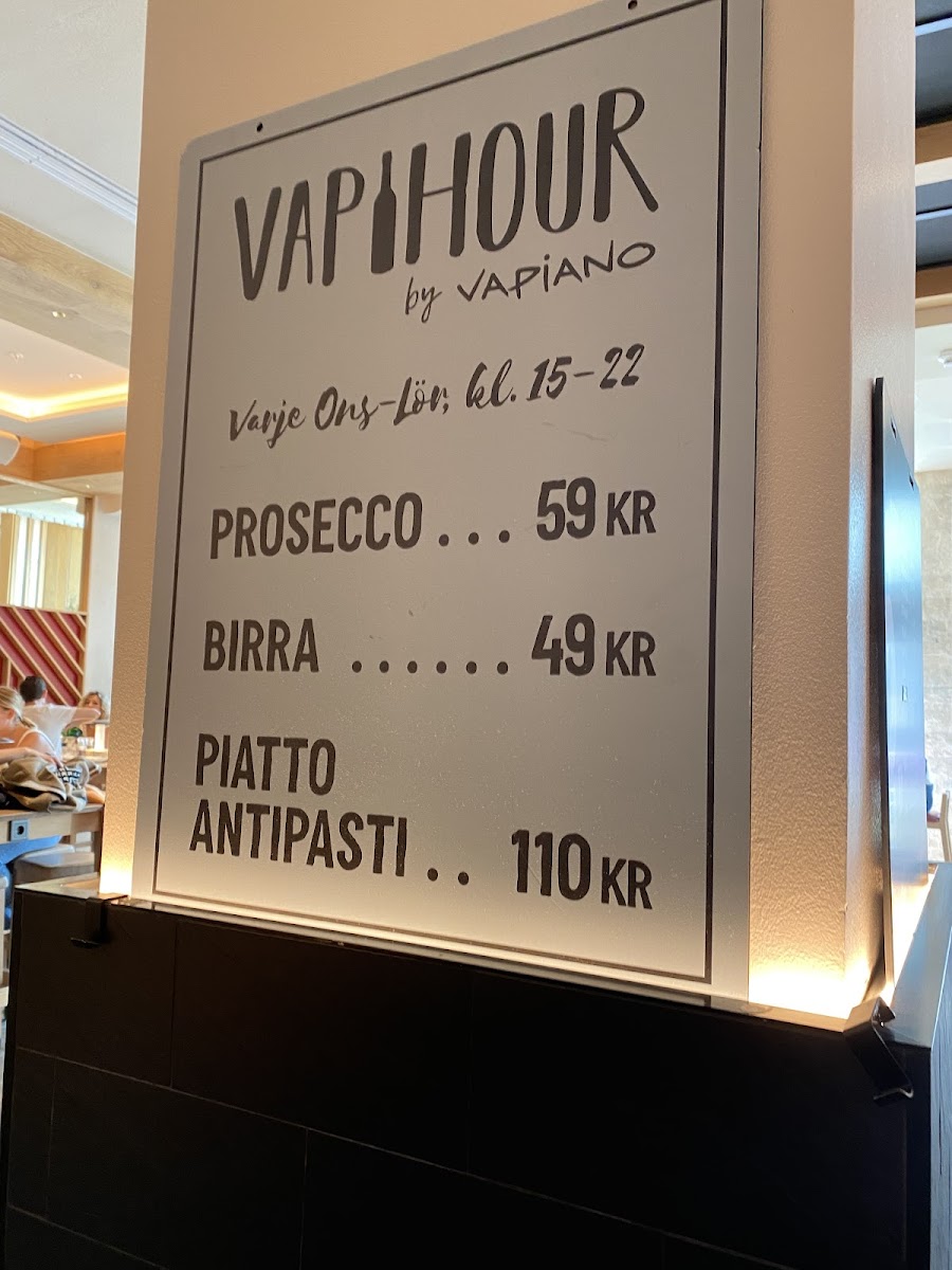 Menu Vapiano Vasagatan-5